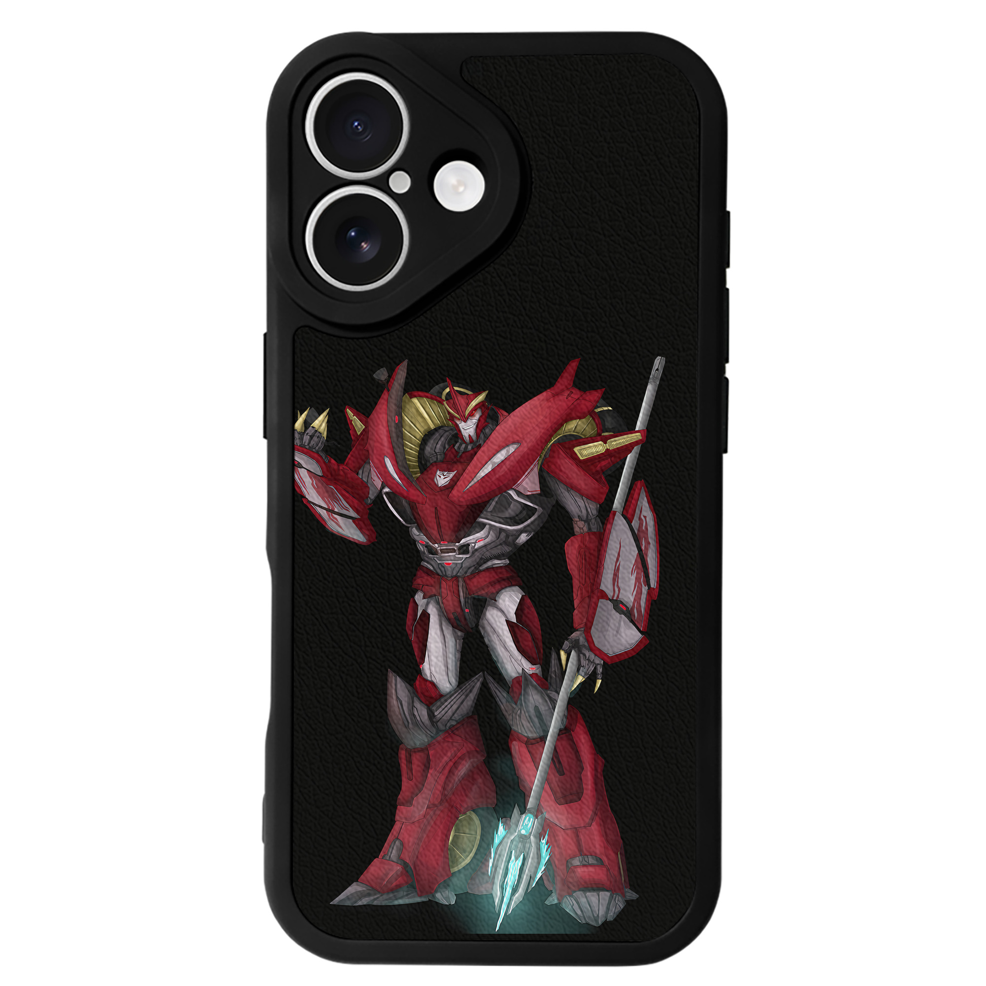 （画像用） Transformers トランスフォーマー 【iPhone 16シリーズ対応】シリコンスマホケース（レザー調） 材質：シリコン